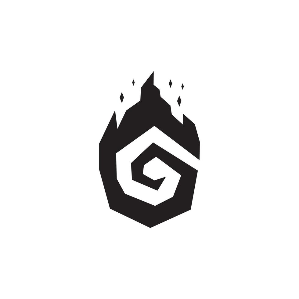 lettre g Feu vecteur logo conception. moderne logo pour affaires identité. Créatif symbole élément ou modèle Jeu logo pour une la magie