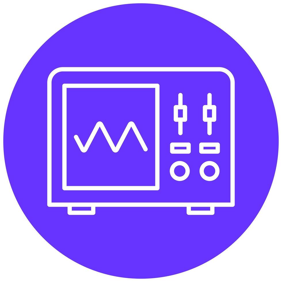oscilloscope vecteur icône style