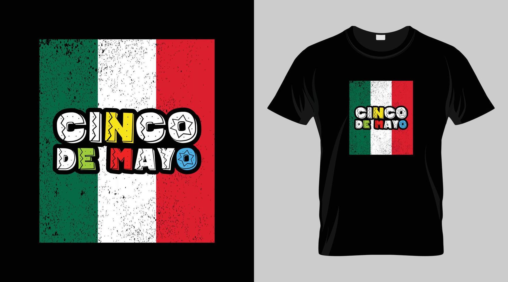 cinco de mayo Festival T-shirt conception, mexicain Festival vecteur T-shirt conception