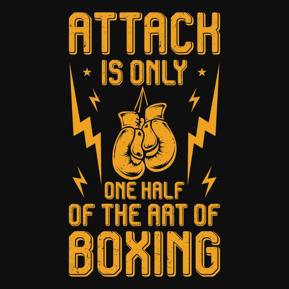 boxe ou combat typographique graphique T-shirt conception vecteur