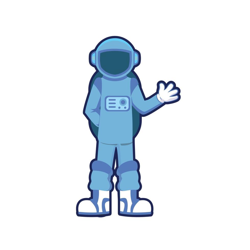 bleu astronout 5 vecteur