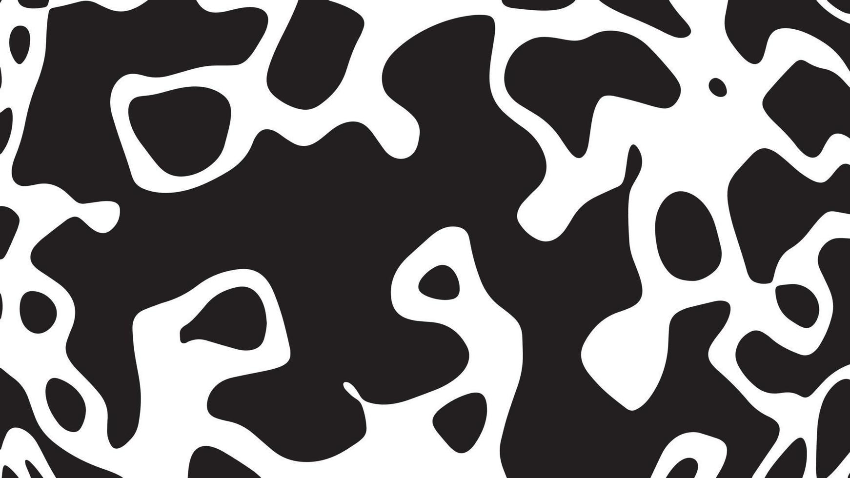 motif de vache noir et blanc texture de peau d'animal vecteur