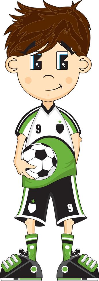 mignonne dessin animé Football football joueur - des sports illustration vecteur