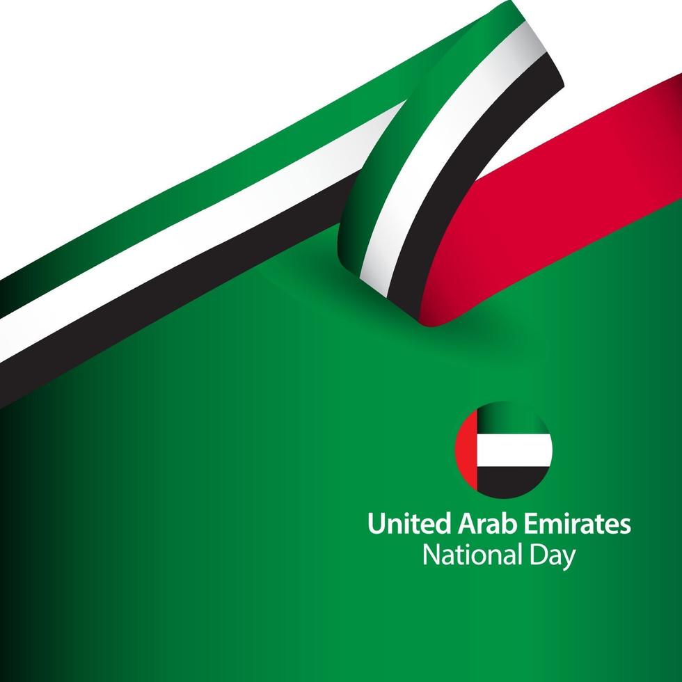 Emirats Arabes Unis fête nationale célébration vector illustration de conception