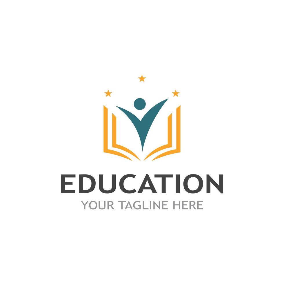 vecteur de modèle de logo de l'éducation