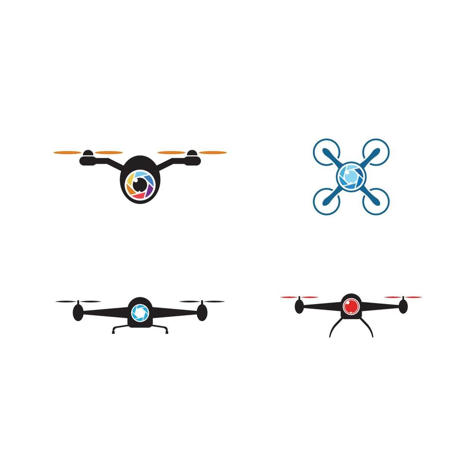 icône de vecteur de logo de drone