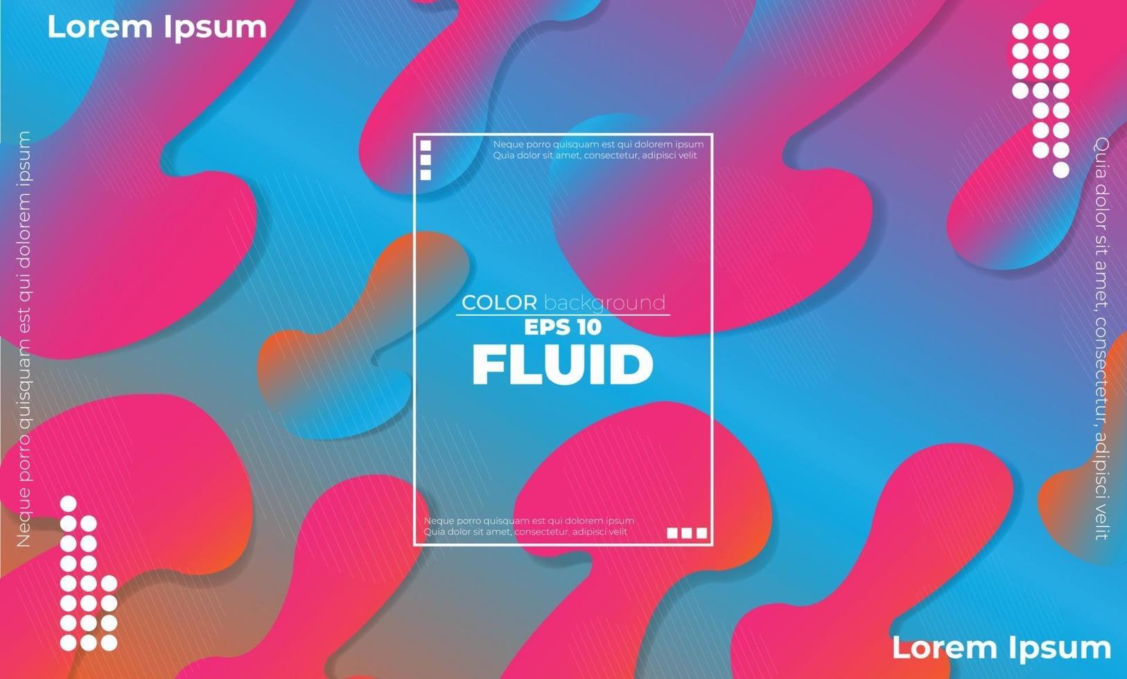 papier peint géométrique créatif. composition de formes de gradient de flux fluide à la mode. applicable pour carte-cadeau, affiche sur le modèle d'affiche de mur, page de destination, ui, ux, coverbook, baner, médias sociaux publiés, vecteur