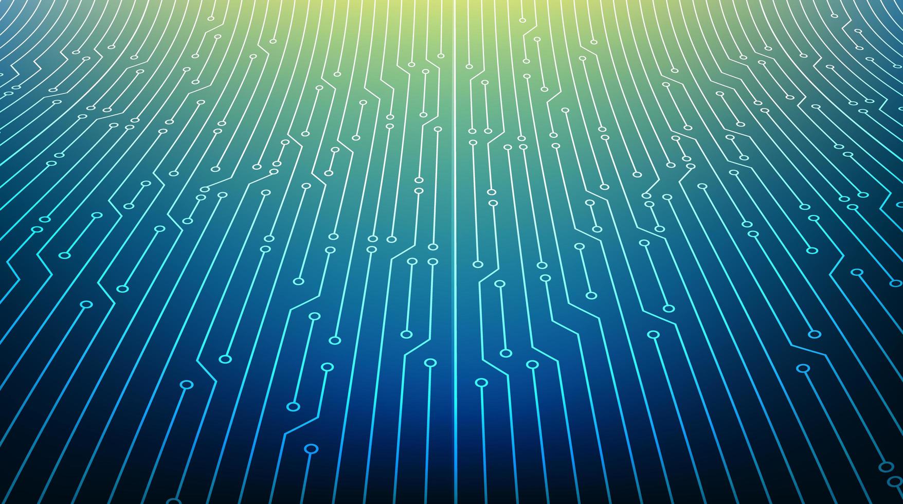 puce de circuit moderne sur fond de technologie vecteur