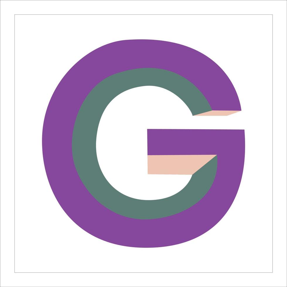 lettre g logo icône conception illustrateur vecteur