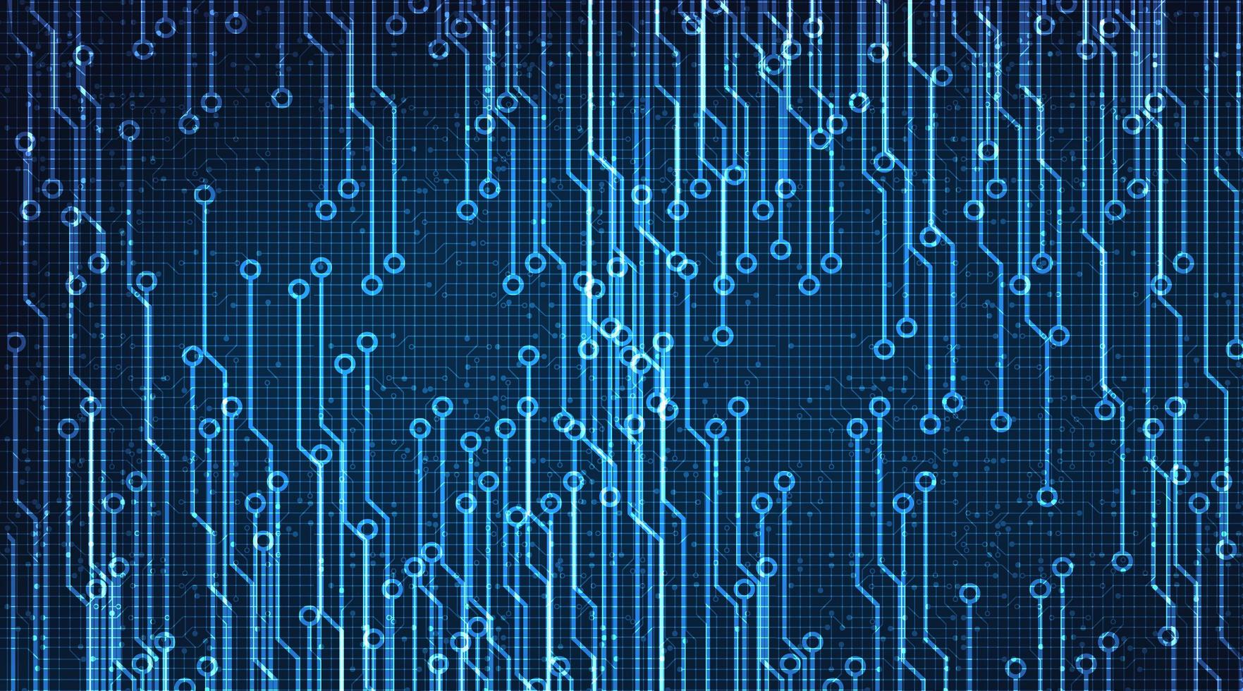 puce numérique circuit abstrait sur fond de technologie vecteur