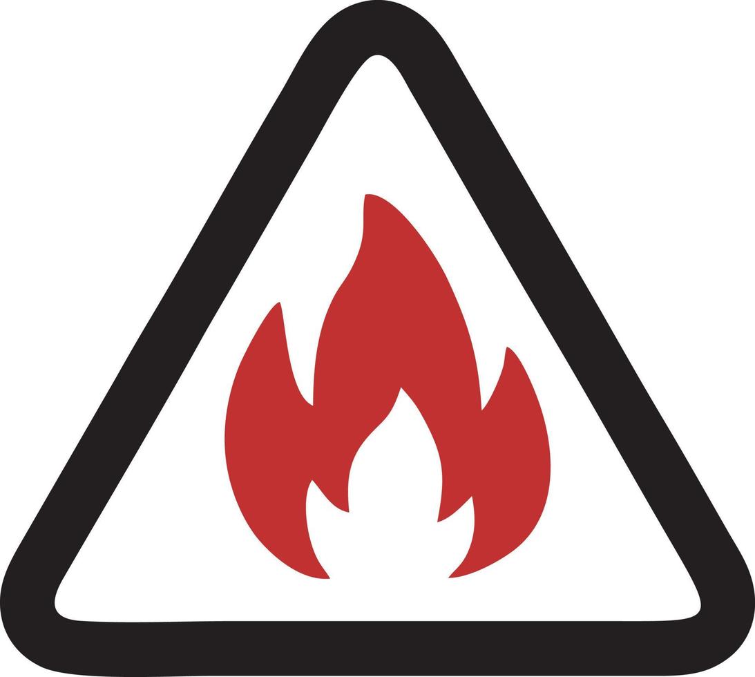 Feu chaud icône symbole image vecteur. illustration de le danger Feu brûler image conception. eps dix vecteur