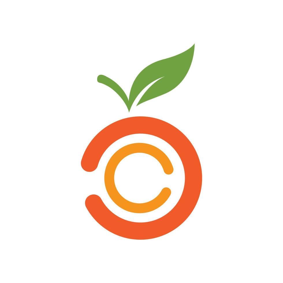 création de logo orange vecteur