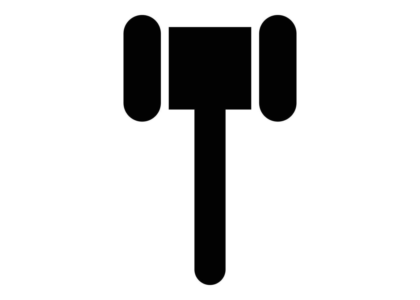 marteau icône logo conception modèle vecteur isolé