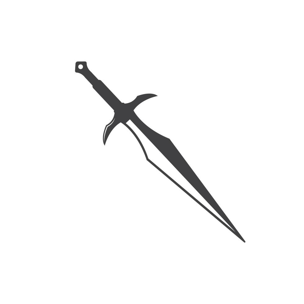 épée logo icône vecteur illustration conception