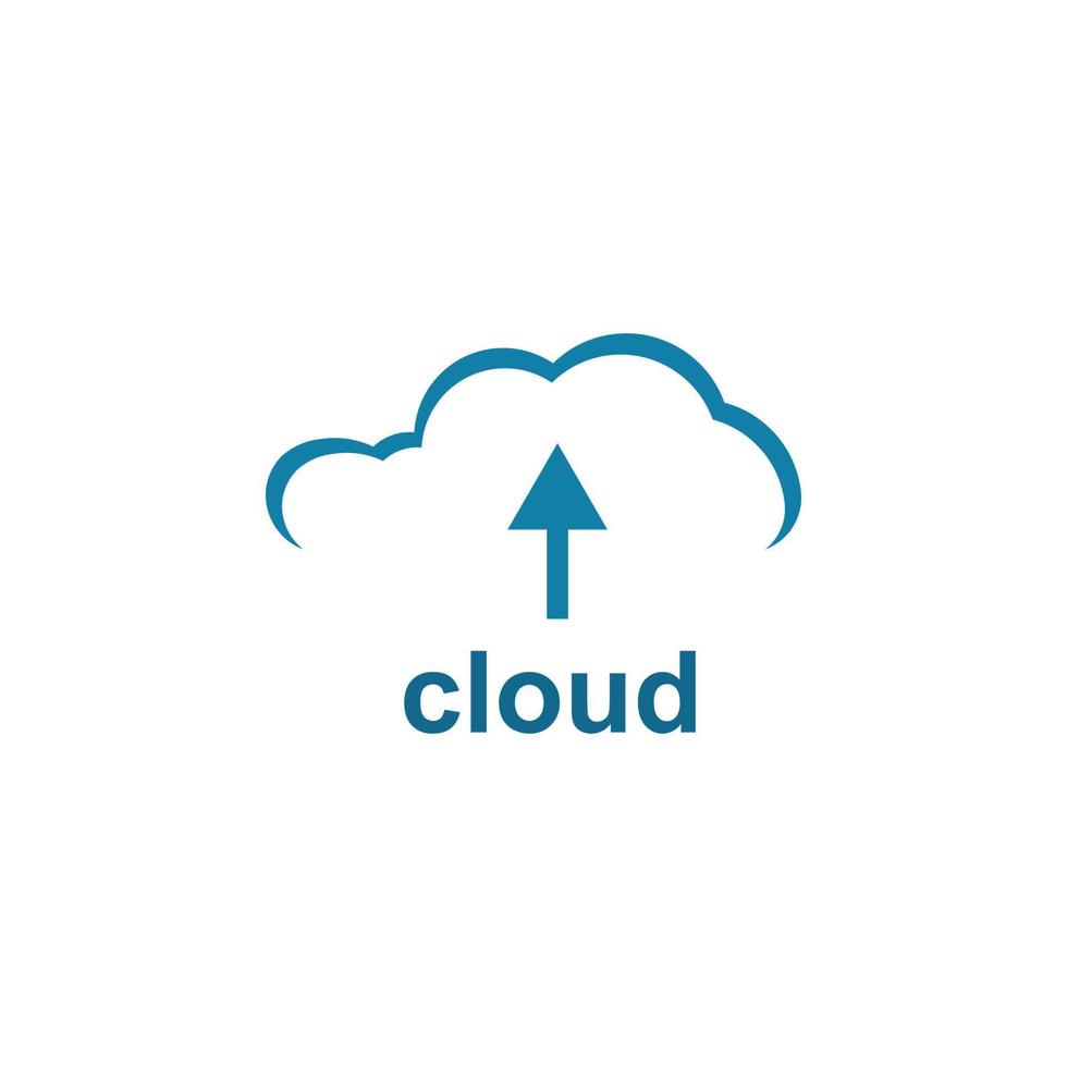 nuage logo vecteur icône