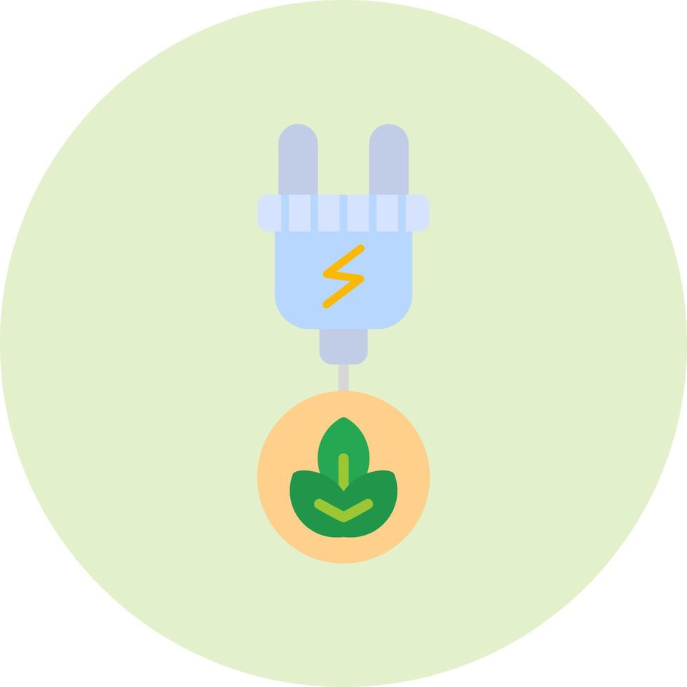 icône de vecteur d'énergie verte