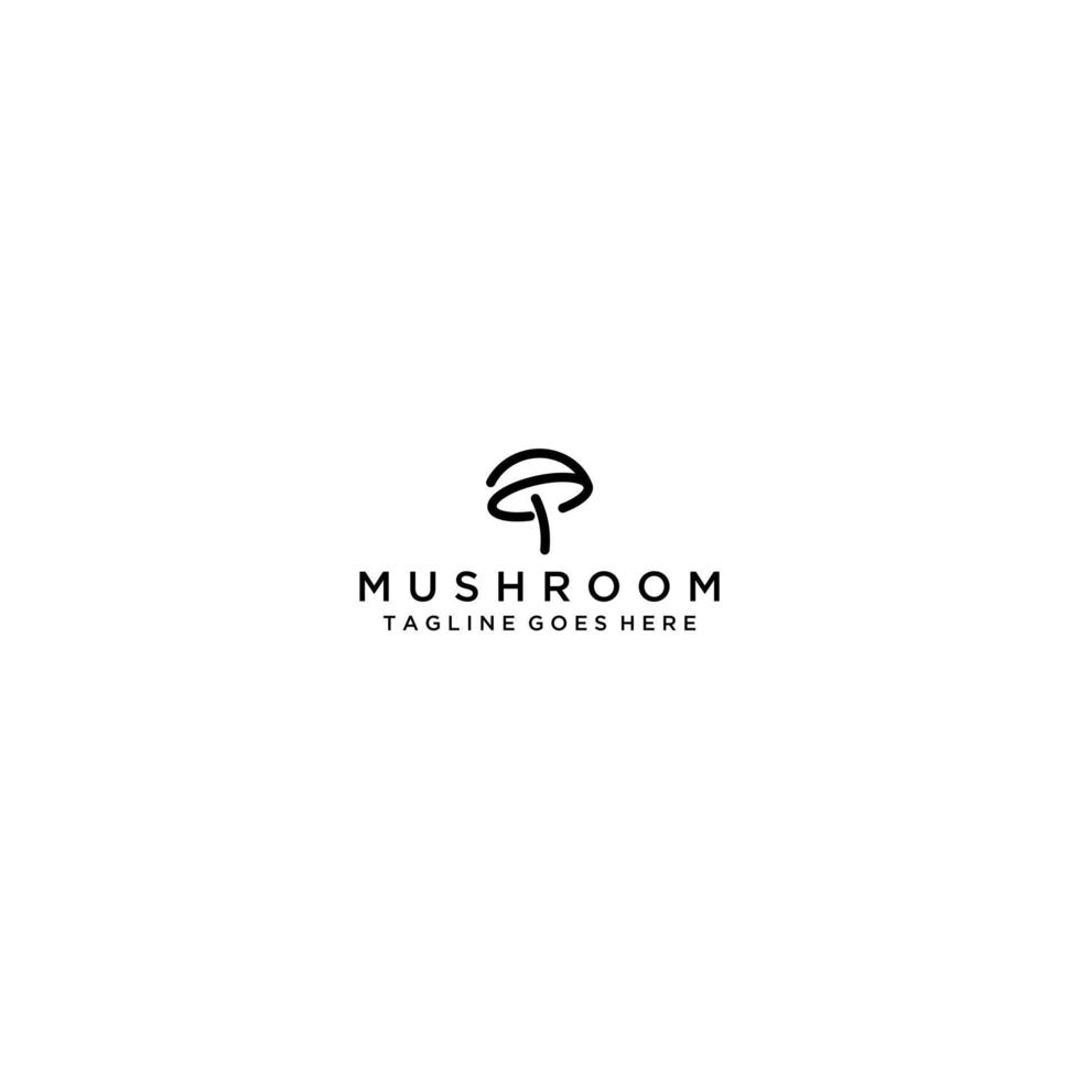 champignon logo conception vecteur .