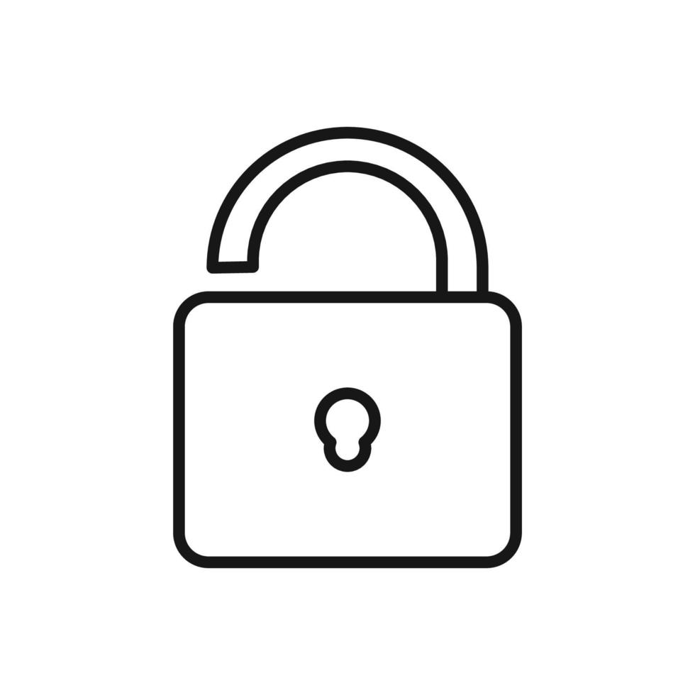 modifiable icône de ouvrir cadenas, vecteur illustration isolé sur blanc Contexte. en utilisant pour présentation, site Internet ou mobile app