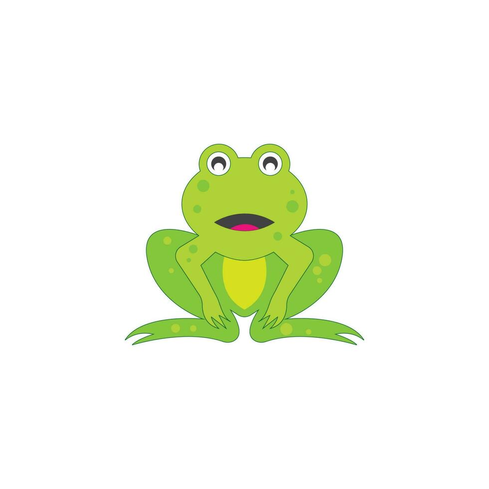 grenouille logo modèle vecteur illustration