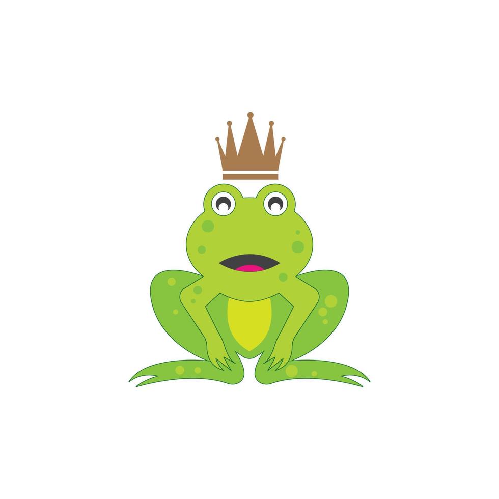 grenouille logo modèle vecteur illustration