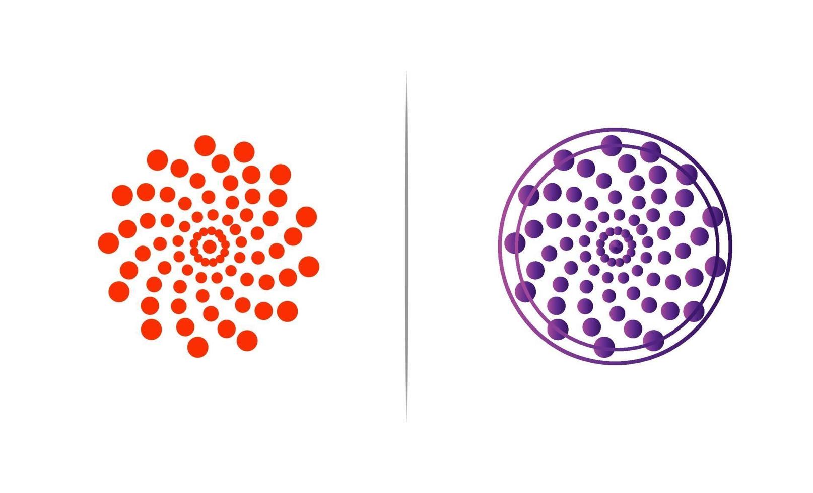 illustration abstraite swirly colorée, création de logo vecteur