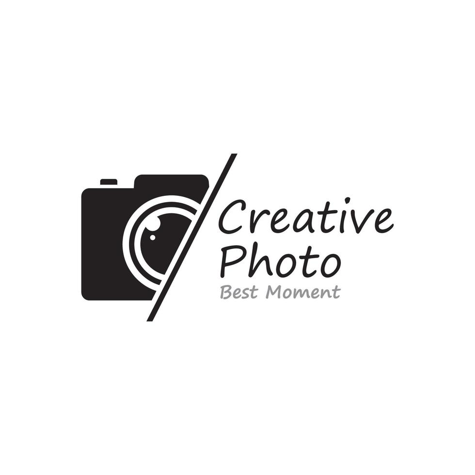 photographique caméra logo, caméra lentille, et numérique. vecteur