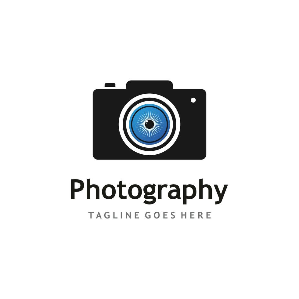 photographique caméra logo, caméra lentille, et numérique. vecteur