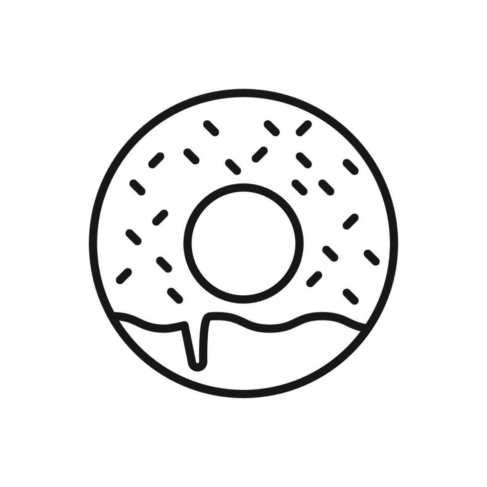 modifiable icône de Donut, vecteur illustration isolé sur blanc Contexte. en utilisant pour présentation, site Internet ou mobile app