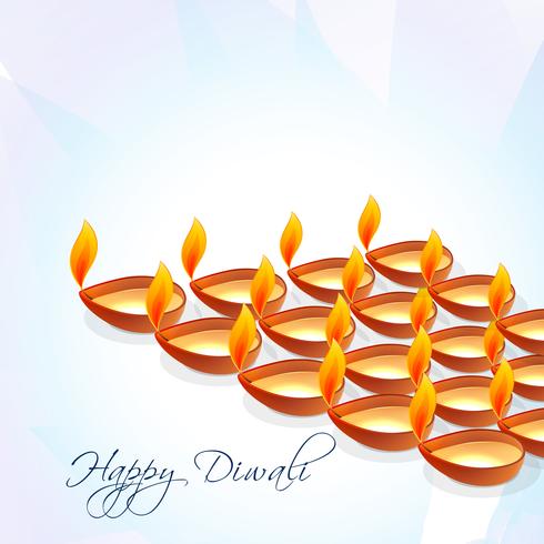 diwali diya backg vecteur