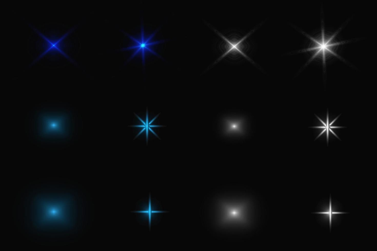 illustration de jeu de lumières étoiles brillantes 2209266 - Vecteezy
