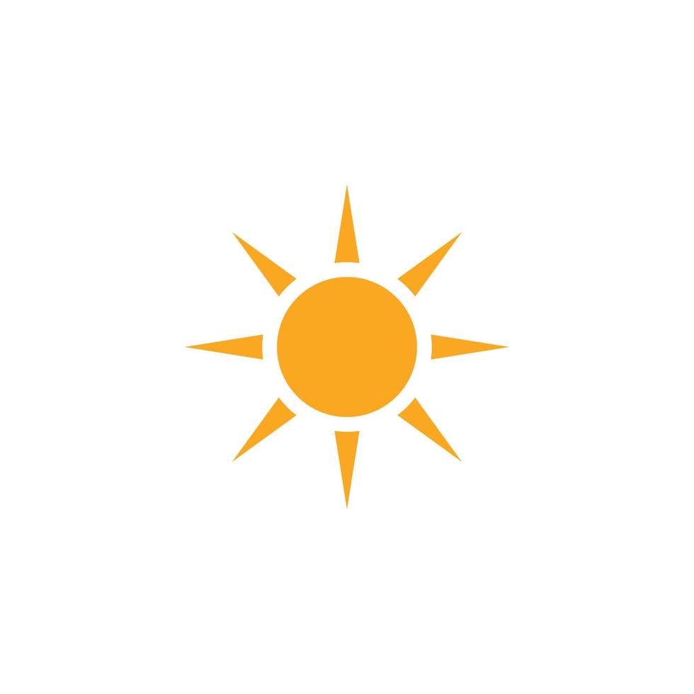 icône de vecteur de logo d'illustration de soleil