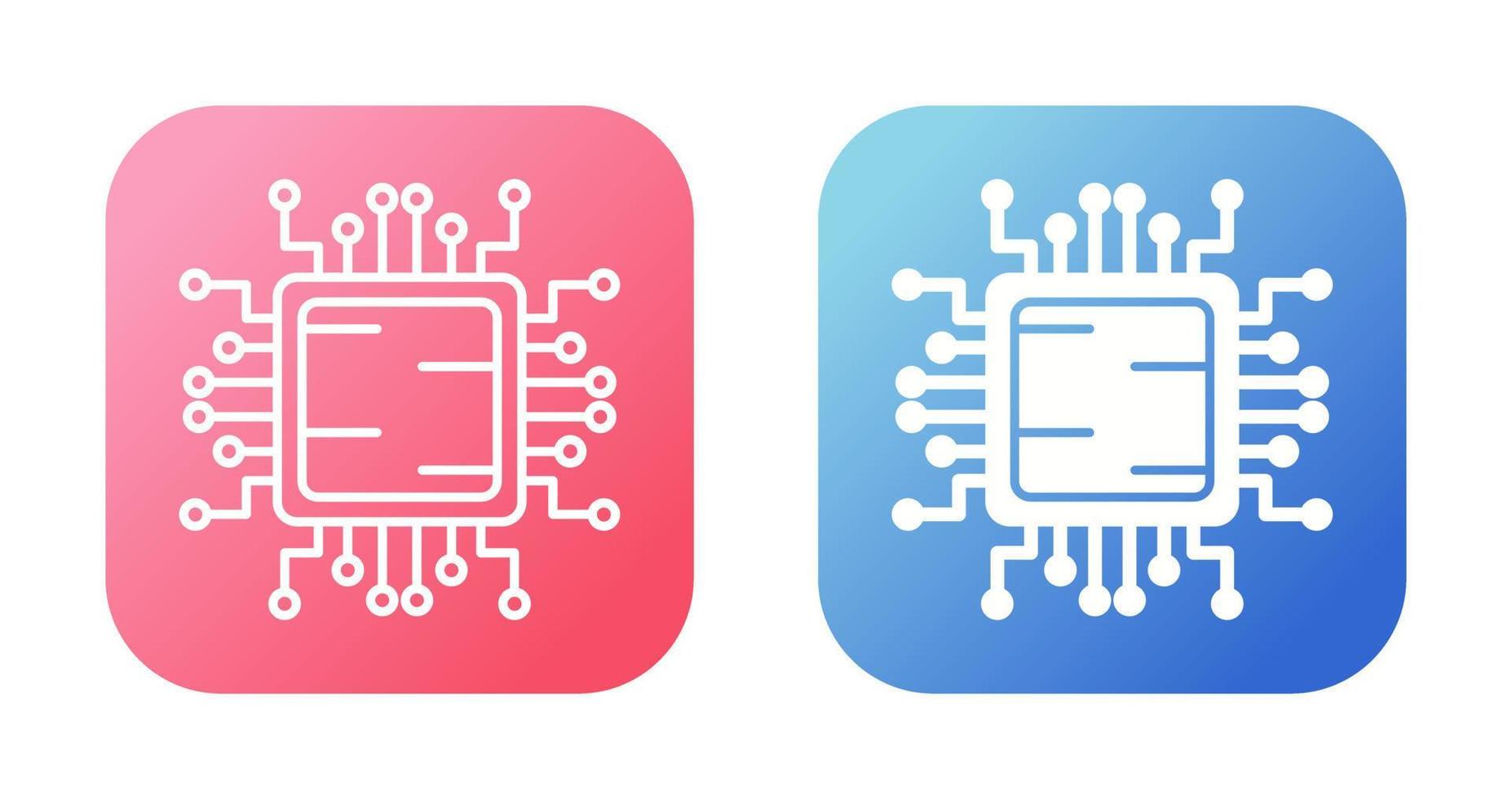 icône de vecteur de processeur