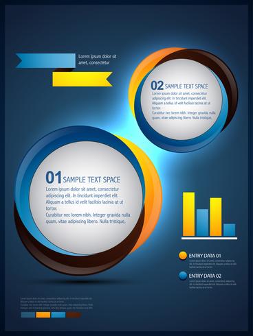 modèle infographique vecteur