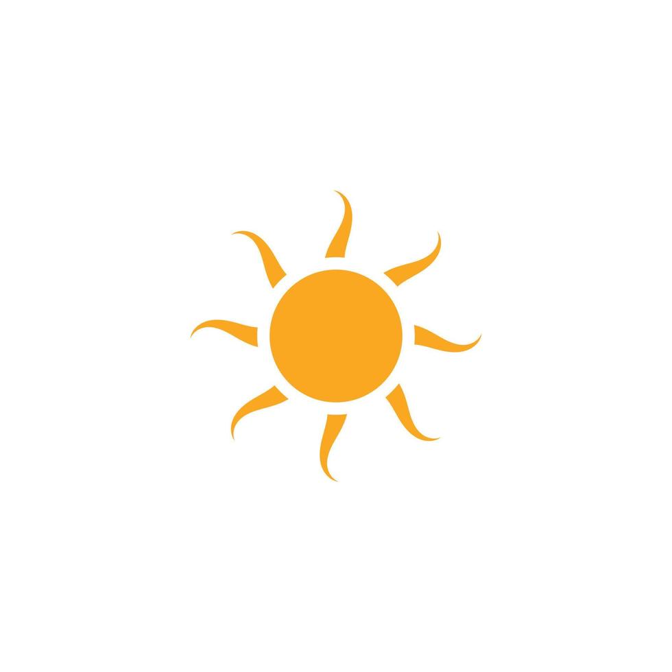 icône de vecteur de logo d'illustration de soleil