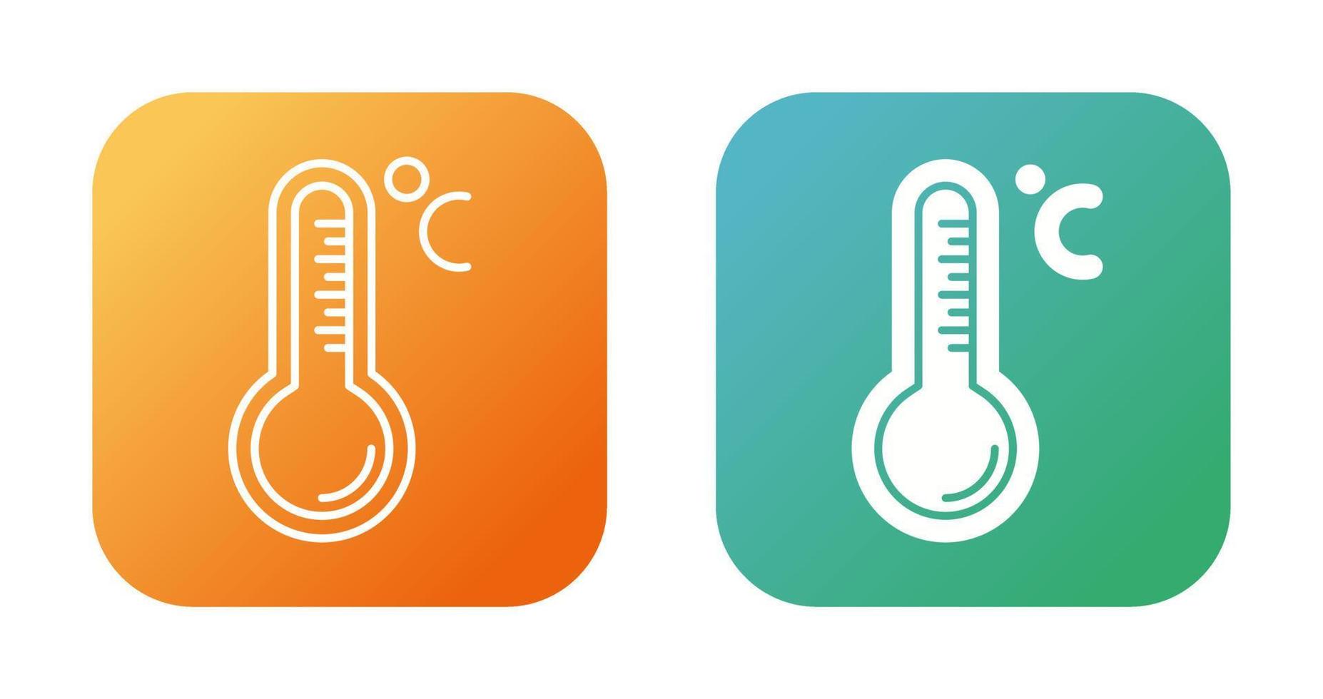 icône de vecteur de thermomètre