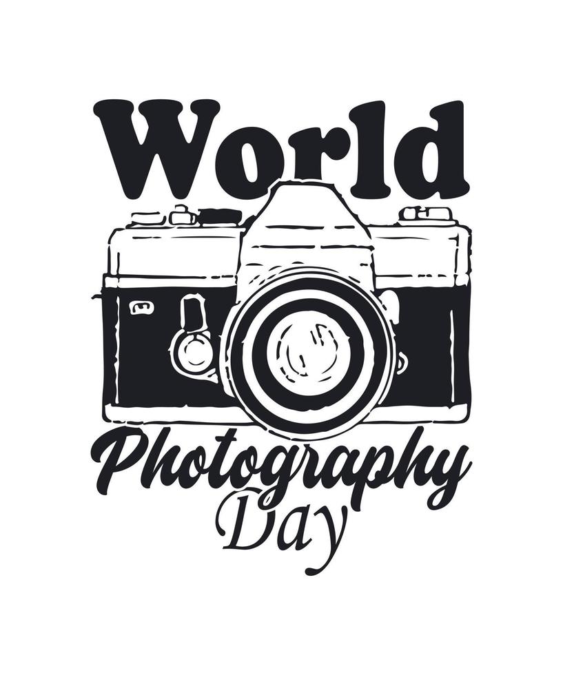 la photographie logo vecteur T-shirt conception