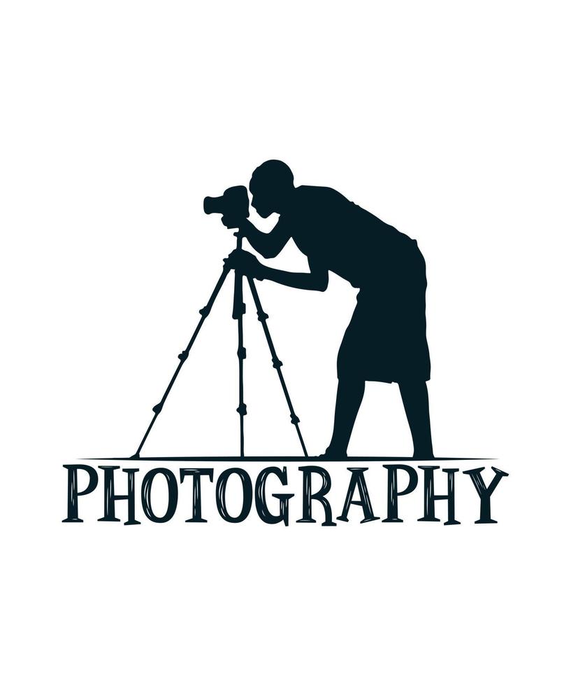 la photographie logo vecteur T-shirt conception