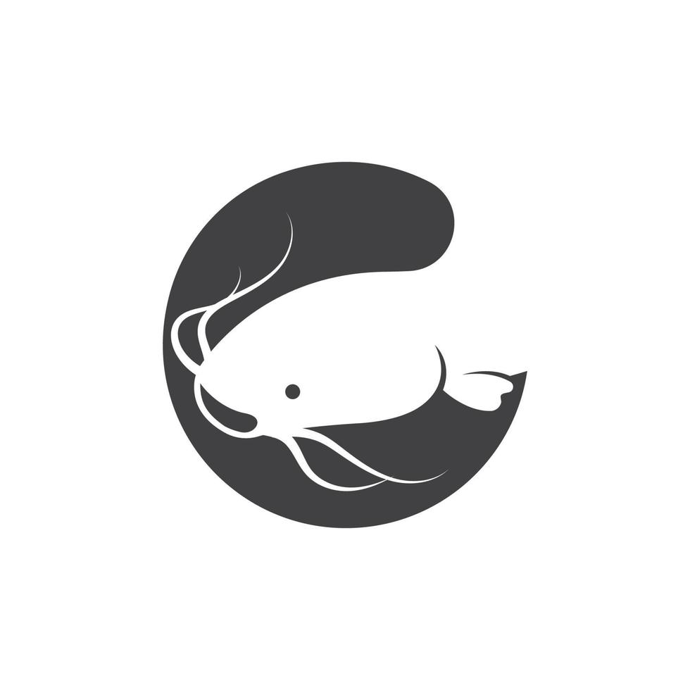 Poisson-chat vecteur icône illustration conception