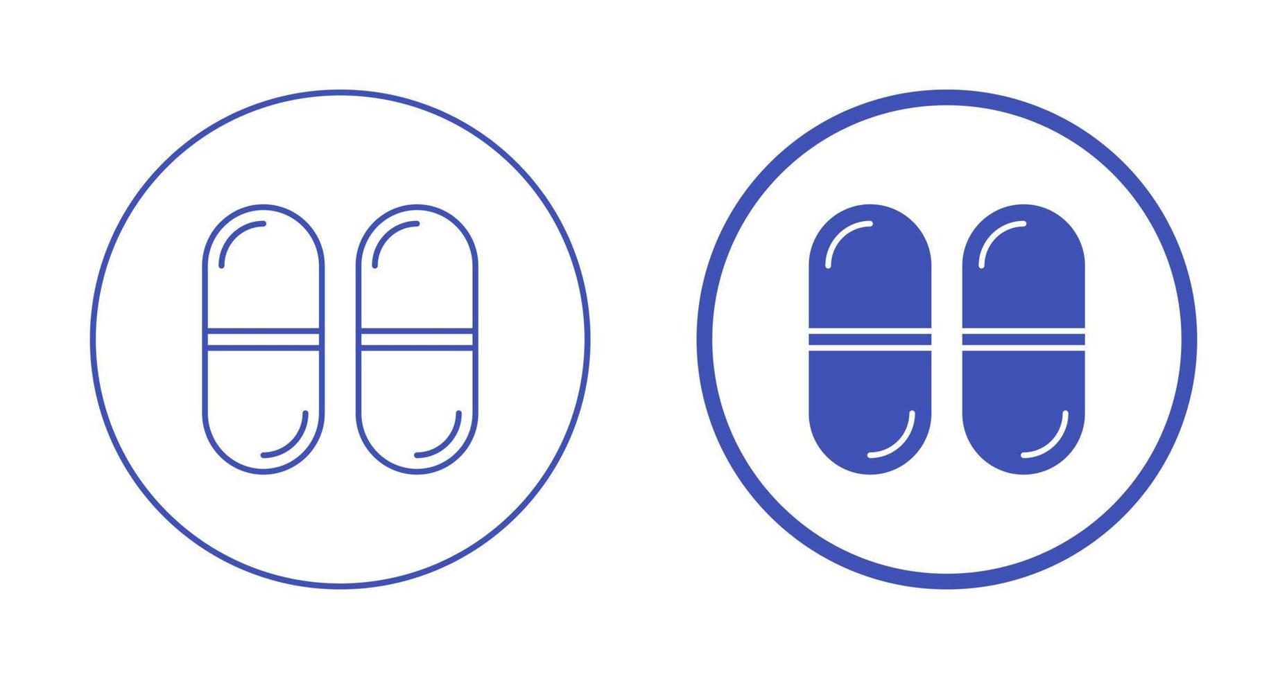 icône de vecteur de capsules