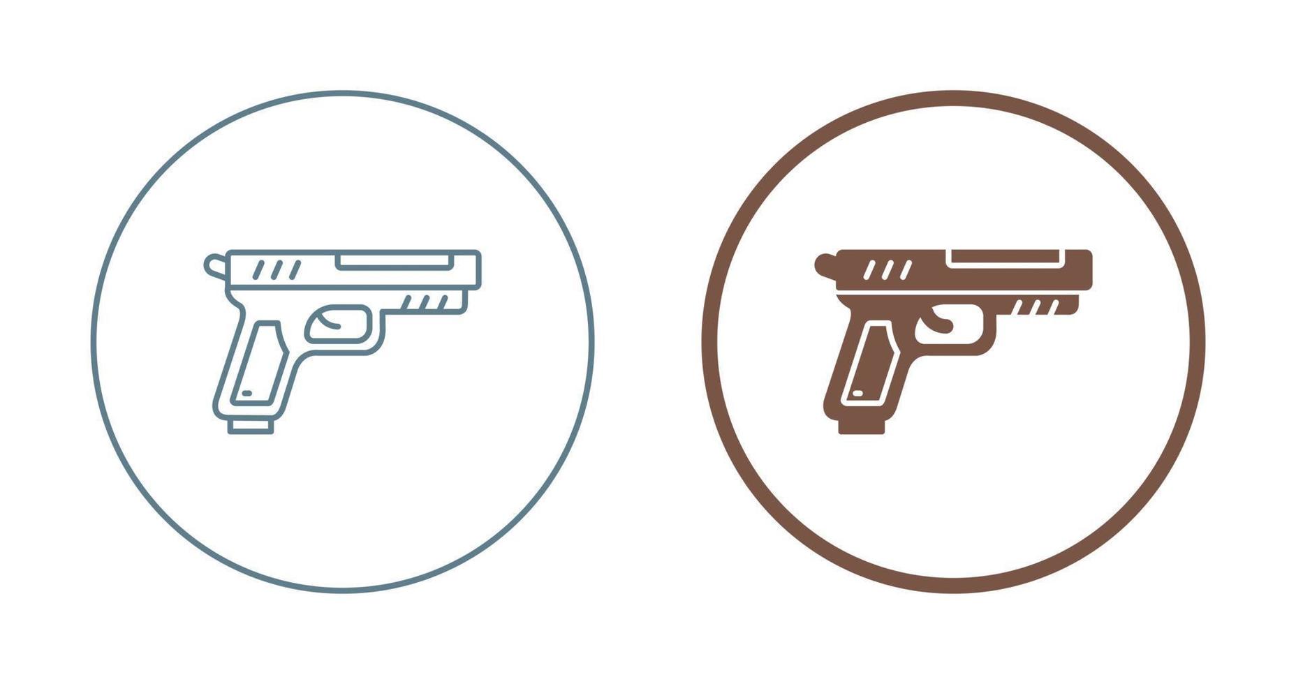 icône de vecteur de pistolet