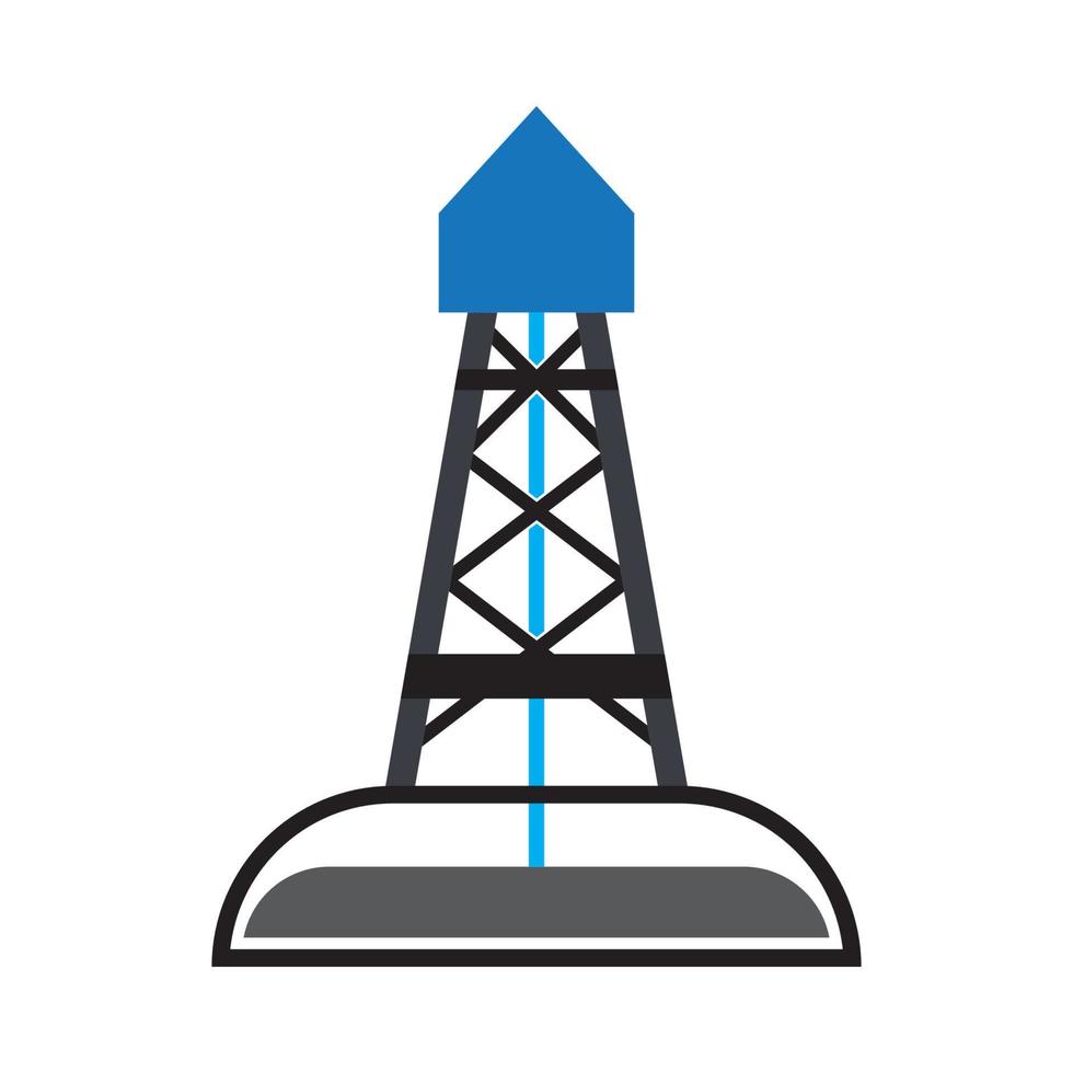 pétrole plates-formes, pétrole industrie production équipement logo vecteur