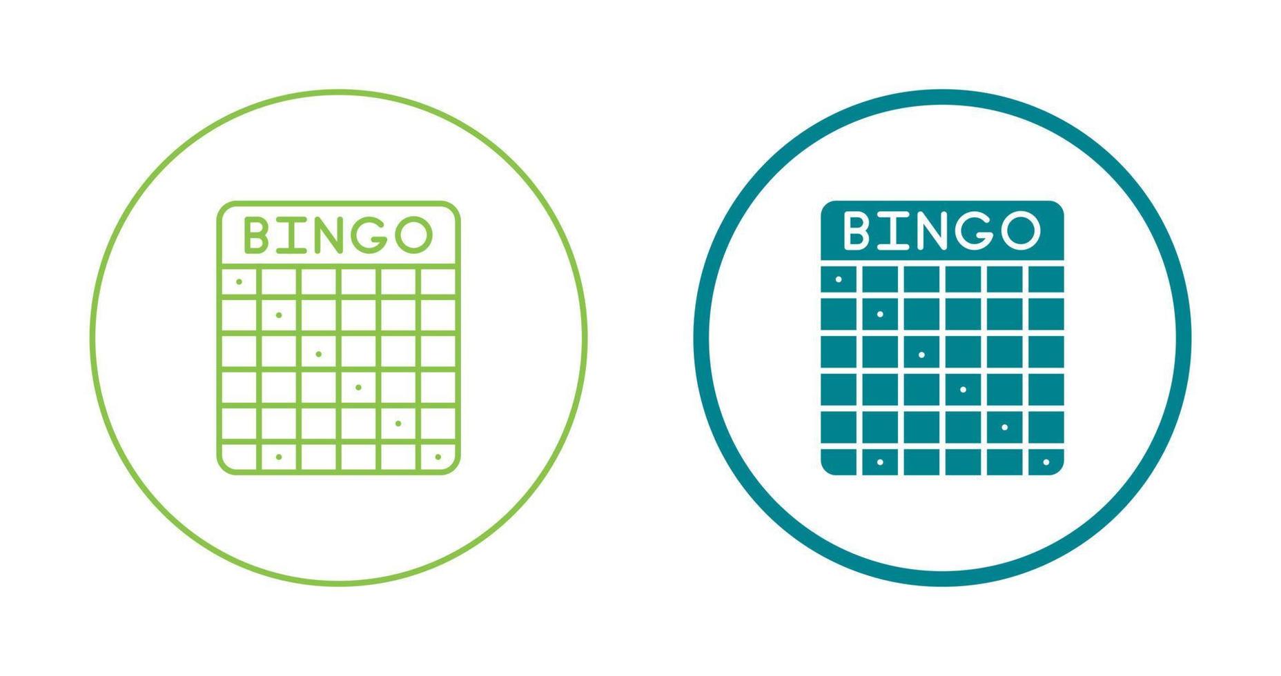 icône de vecteur de bingo