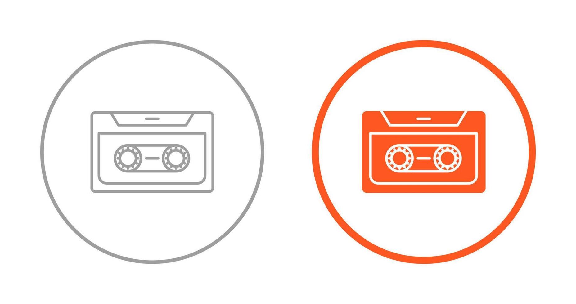 icône de vecteur de cassette