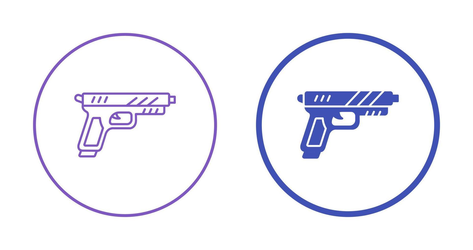 icône de vecteur de pistolet