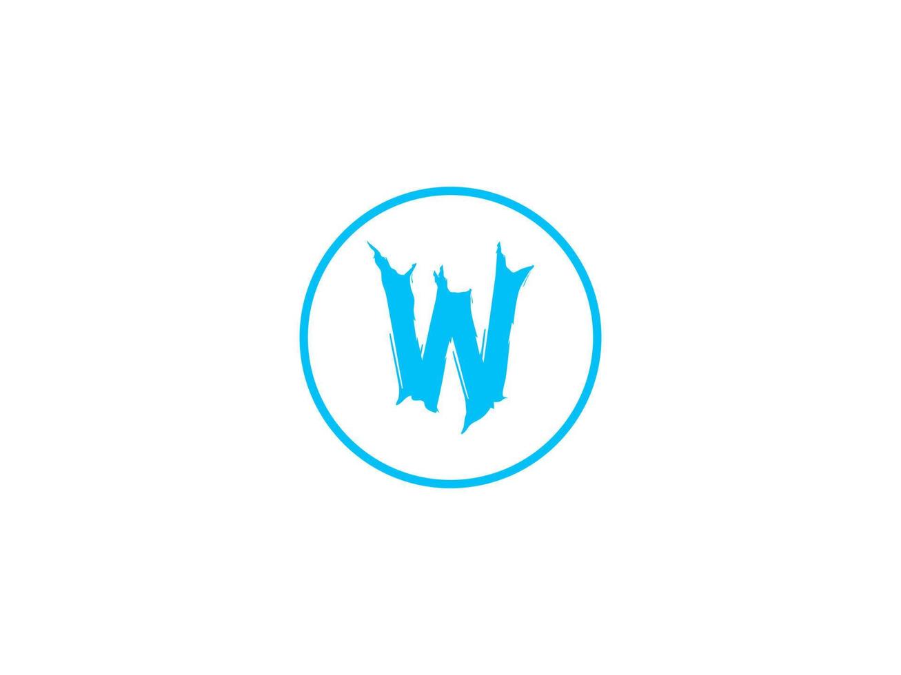 moderne lettre w logo conception vecteur