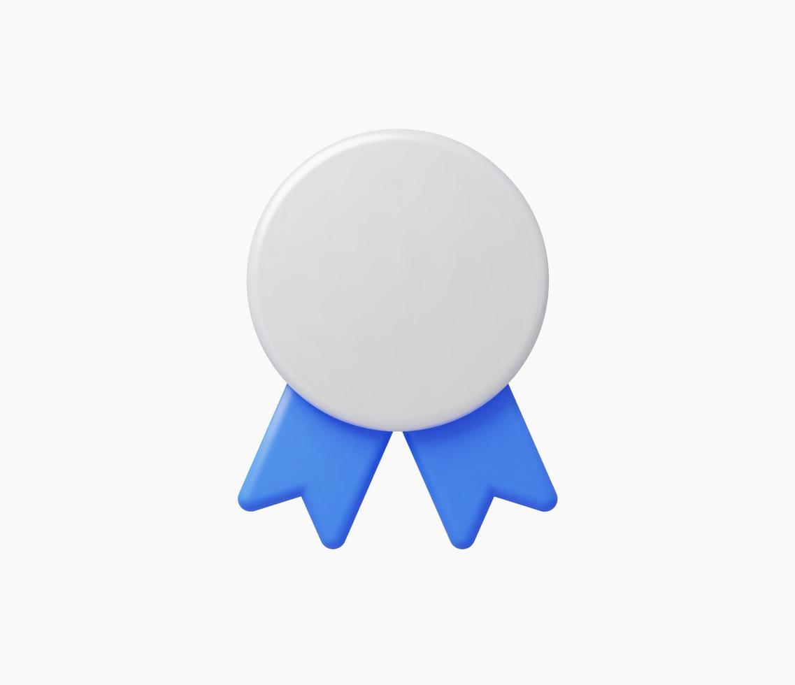 illustration vectorielle d'icône de badge réaliste 3d. vecteur