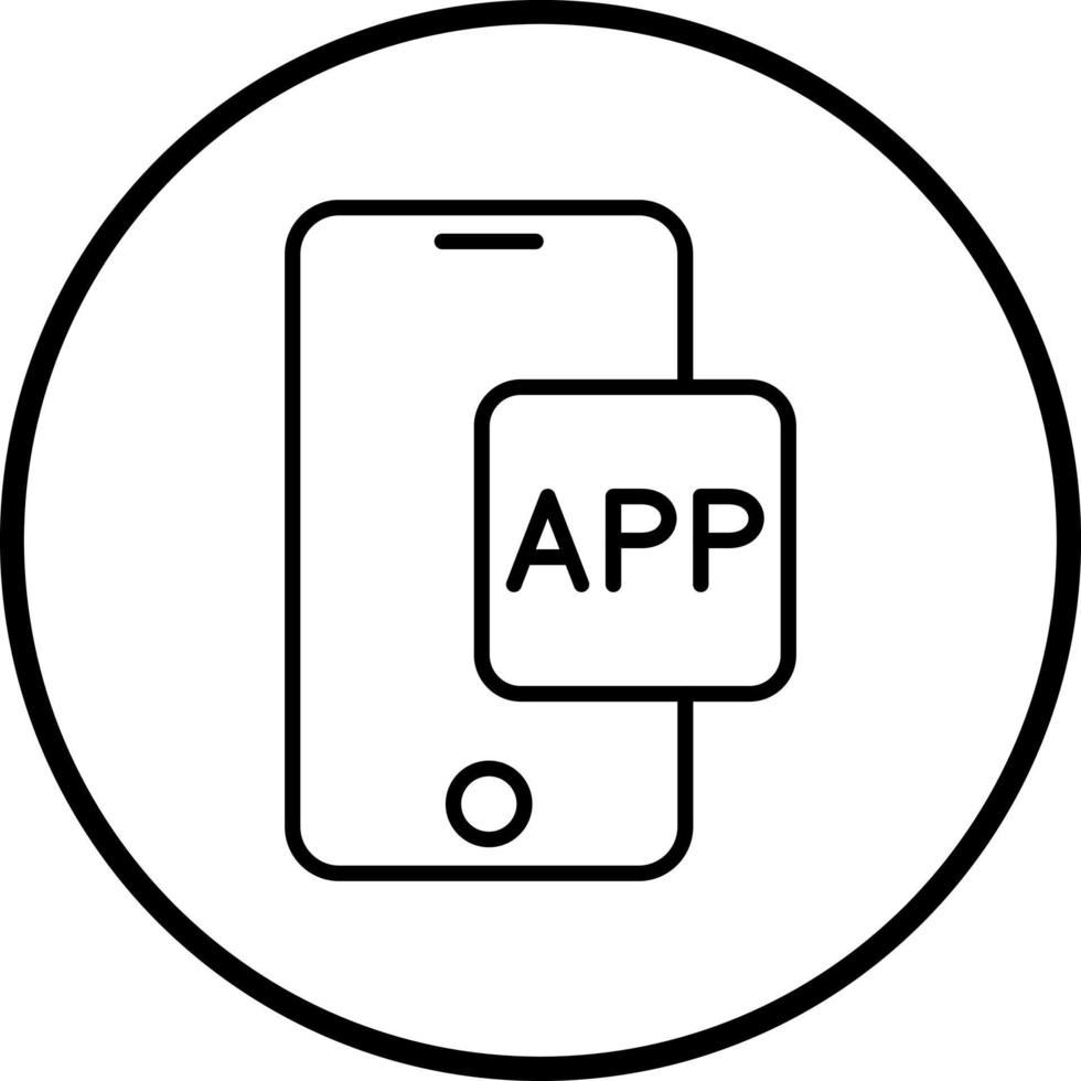 app vecteur icône style