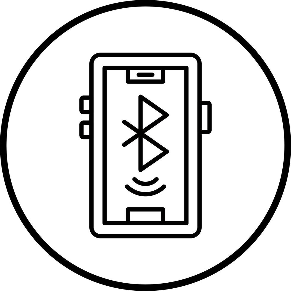 Bluetooth relier vecteur icône style