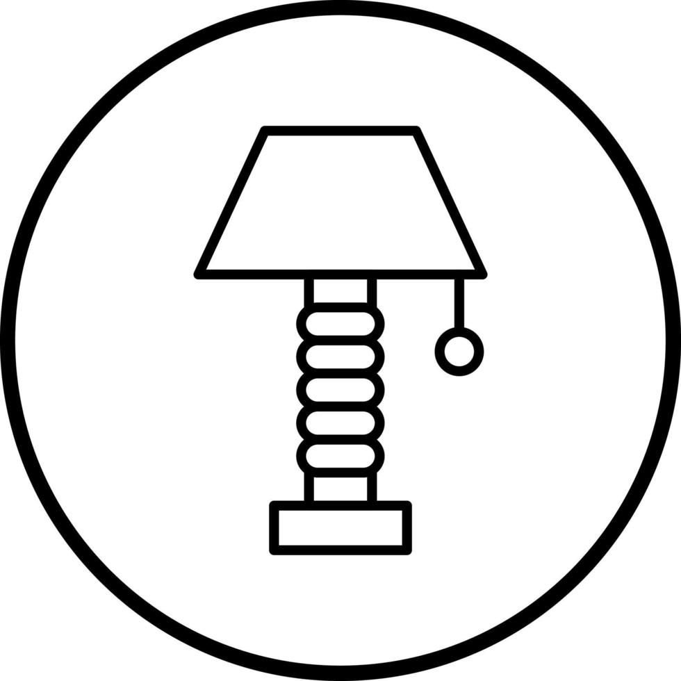 néon lampe vecteur icône style