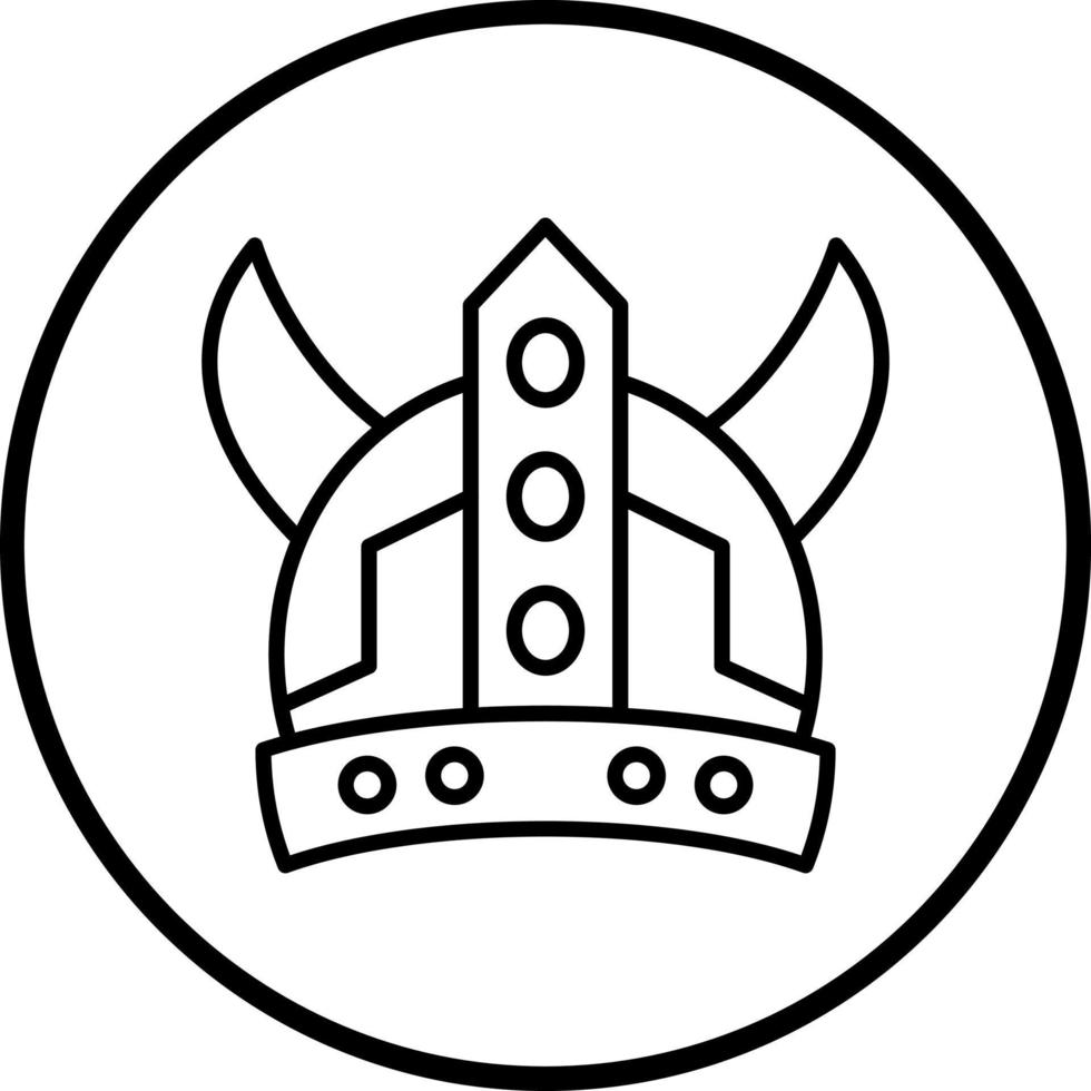 viking casque vecteur icône style